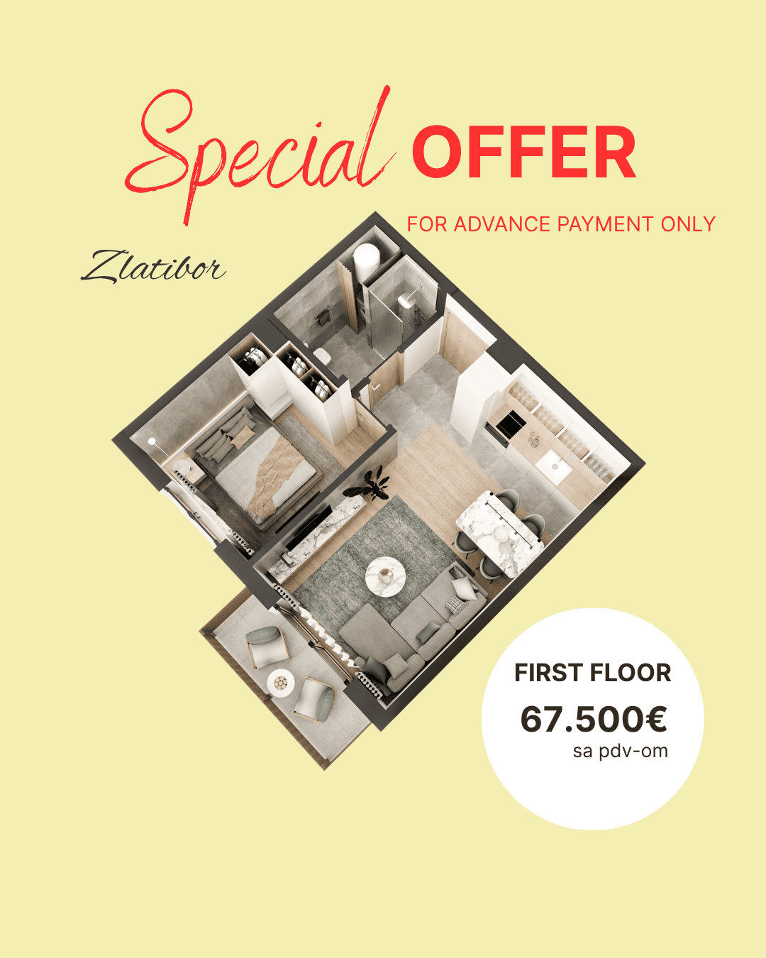 Kalman pop up baner specijalna ponuda