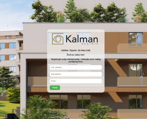 Registracija Dedinje kalman